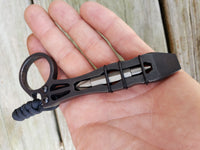 The Ring Curve EDC Pocket Pry Bar Multi-tool - Black Oxide
