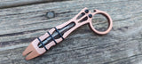 1/4" Copper The Ring Curve  Fork EDC Pocket Pry Bar Multi-tool