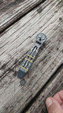 TD Stainless Steel Pry Bar - Blackened Dimpled Skull Pry