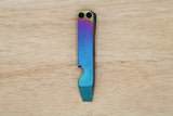 Teale Designs Tools Stocky Titanium Pocket Pry Bar - Rainbows