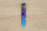 Teale Designs Tools Stocky Titanium Pocket Pry Bar - Rainbows