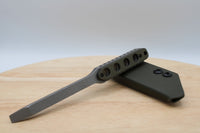 Tactical G10 Titanium Flathead Prybar Screwdriver Breacher with IWB Kydex Holster - Bead Blasted OD/Black G10