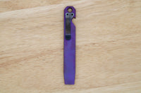 TD Husky Ti Pry - Titanium Tactical Flathead Prybar Breacher Purple Ano