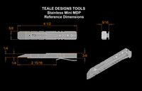 TD Tools Mini Magnetic Drive Pry (MDP) - Gun Metal