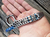 The Ring Perforated EDC Pocket Pry Bar Multi-tool - Gun Metal