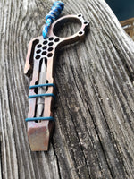 The Hex Side Clip EDC Pocket Pry Bar Multitool - Flamed