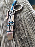 The Hex Side Clip EDC Pocket Pry Bar Multitool - Flamed