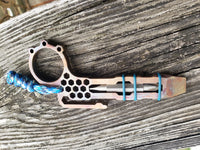 The Hex Side Clip EDC Pocket Pry Bar Multitool - Flamed