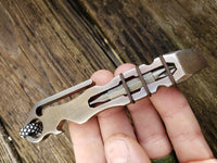 The Curve Side Clip EDC Pocket Pry Bar Multitool - Gun Metal