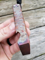 Carved EDC Pocket Pry Bar Multitool - Flamed
