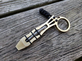 Pocket Pry Bar Screwdriver Bottle Opener EDC Fidget Multi -Tool - Brass Ring Curve - Teale Designs Tools