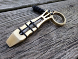 Pocket Pry Bar Screwdriver Bottle Opener EDC Fidget Multi -Tool - Brass Ring Curve - Teale Designs Tools