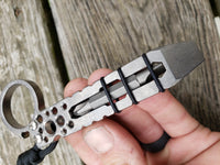 The Ring Bubbles EDC Pocket Pry Bar Multitool - Stonewashed