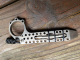 The Ring Perforated EDC Pocket Pry Bar Multi-tool - Stonewashed