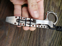 The Ring Perforated EDC Pocket Pry Bar Multi-tool - Stonewashed