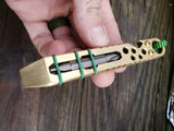 1/4 Thick Brass OG Classic EDC Pocket Pry Bar Multitool