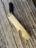 1/4 Brass Plain Shorty EDC Pocket Pry Bar Multitool