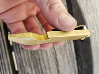 1/4 Brass Plain Shorty EDC Pocket Pry Bar Multitool