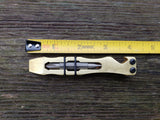 1/4 Thick Brass The Curve Shorty Deep Clip EDC Pocket Pry Bar Multitool