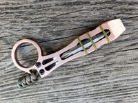 1/4" Copper The Ring Curve EDC Pocket Pry Bar Multi-tool