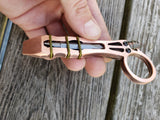 1/4" Copper The Ring Curve EDC Pocket Pry Bar Multi-tool