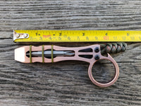 1/4" Copper The Ring Curve EDC Pocket Pry Bar Multi-tool