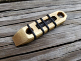 1/4 Brass Micro Keychain EDC Pocket Pry Bar Multitool