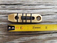 1/4 Brass Micro Keychain EDC Pocket Pry Bar Multitool