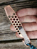 The Knurled Hex Copper EDC Pocket Pry Bar Multitool