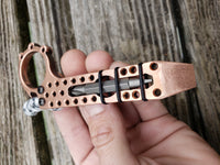 1/4 Thick Copper The Ring Perforated EDC Pocket Pry Bar Multi-tool