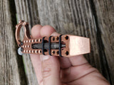 1/4 Thick Copper The Ring Perforated EDC Pocket Pry Bar Multi-tool