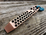 The Knurled Hex Copper EDC Pocket Pry Bar Multitool