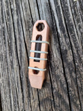 1/4 Copper Micro Keychain EDC Pocket Pry Bar Multitool