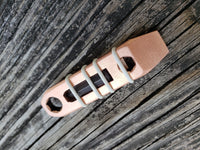 1/4 Copper Micro Keychain EDC Pocket Pry Bar Multitool