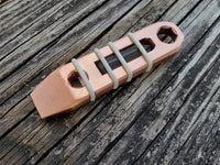 1/4 Copper Micro Keychain EDC Pocket Pry Bar Multitool