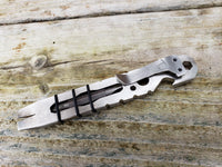 The Husky Fork Double Bit EDC Pocket Pry Bar Multitool - Polished