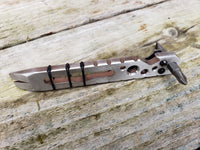 The Husky Fork Double Bit EDC Pocket Pry Bar Multitool - Polished