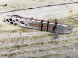 The Husky Fork Double Bit EDC Pocket Pry Bar Multitool - Polished