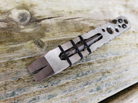 The Husky Fork Double Bit EDC Pocket Pry Bar Multitool - Polished