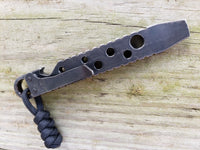 Bubbled EDC Pocket Pry Bar Multitool - Black Oxide