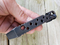 Bubbled EDC Pocket Pry Bar Multitool - Black Oxide