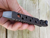 Bubbled EDC Pocket Pry Bar Multitool - Black Oxide