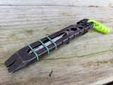 The Husky Fork Double Bit EDC Pocket Pry Bar Multitool - Weathered Black Oxide