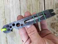 The Husky Fork Double Bit EDC Pocket Pry Bar Multitool - Weathered Black Oxide