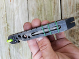 The Husky Fork Double Bit EDC Pocket Pry Bar Multitool - Weathered Black Oxide