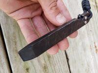 Carved Husky Solid EDC Pocket Pry Bar Multitool - Black Oxide