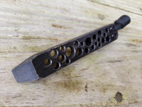 Bubbled No Popper EDC Pocket Pry Bar Multitool - Black Oxide