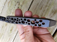 Bubbled No Popper EDC Pocket Pry Bar Multitool - Black Oxide