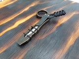 1/4 Thick Brass The Ring Curve EDC Pocket Pry Bar Multi-tool - Blackened Accents