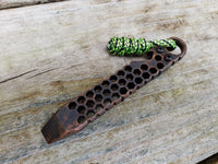 The Knurled Hex Copper EDC Pocket Pry Bar Multitool - Blackened Tumbled